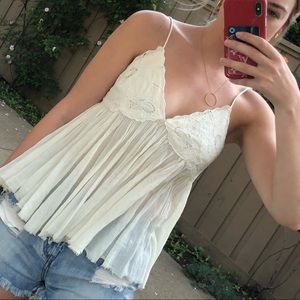 Free People lace tank top